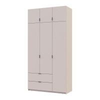 Kleiderschrank Doros Lukas Schiebetüren Kaschmir 3 Türen 120x50x240 (80737798)