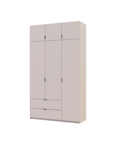 Kleiderschrank Doros Lukas Schiebetüren Kaschmir 3 Türen 135x50x240 (80737802)