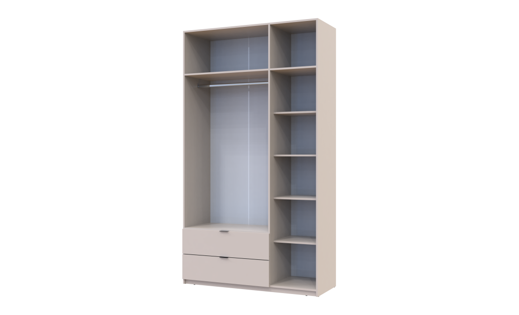 Kleiderschrank Doros Lukas Schiebetüren Kaschmir 3 Türen 135x50x240 (80737802)