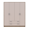 Kleiderschrank Doros Rondi Schiebetüren Artisan Eiche / Kaschmir 4 Türen 160x52x195 (80737825)