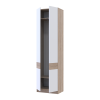 Kleiderschrank Doros Sola mit Drehtüren Sonoma Eiche / Weiß 60x40x215 (44900344)