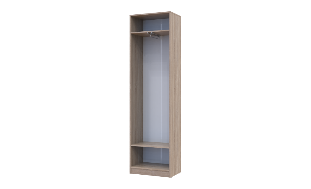Kleiderschrank Doros Sola mit Drehtüren Sonoma Eiche / Weiß 60x40x215 (44900344)