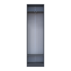 Kleiderschrank Doros Sola mit Drehtüren Graphitgrau 60x40x215 (44900341)