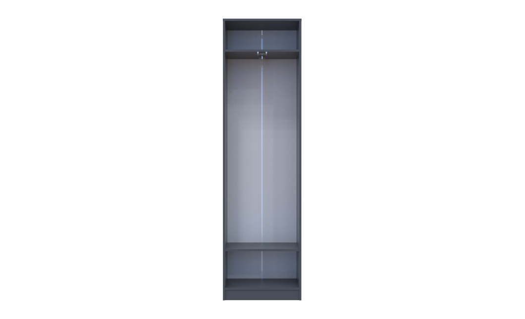 Kleiderschrank Doros Sola mit Drehtüren Graphitgrau 60x40x215 (44900341)