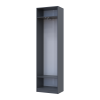 Kleiderschrank Doros Sola mit Drehtüren Graphitgrau 60x40x215 (44900341)