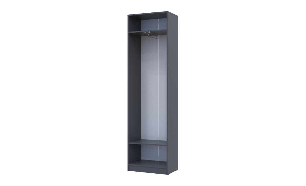 Kleiderschrank Doros Sola mit Drehtüren Graphitgrau 60x40x215 (44900341)