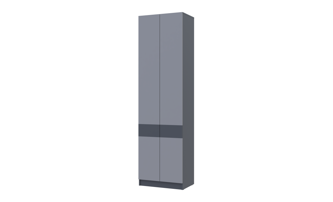 Kleiderschrank Doros Sola mit Drehtüren Graphitgrau 60x40x215 (44900341)