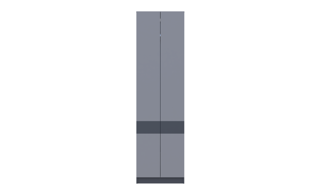Kleiderschrank Doros Sola mit Drehtüren Graphitgrau 60x40x215 (44900341)
