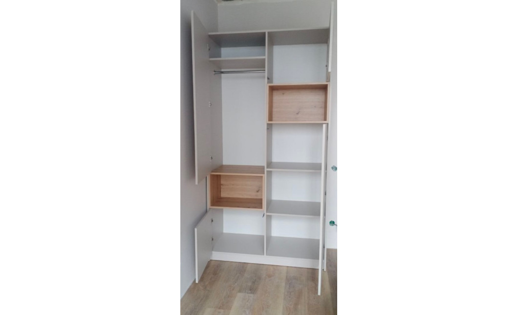 Kleiderschrank Doros Dale Kaschmir/Artisan Eiche 2 Türen 115,2x52x220 (80737725)