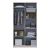 Kleiderschrank Doros Dale Kaschmir/Artisan Eiche 2 Türen 115,2x52x220 (80737725)