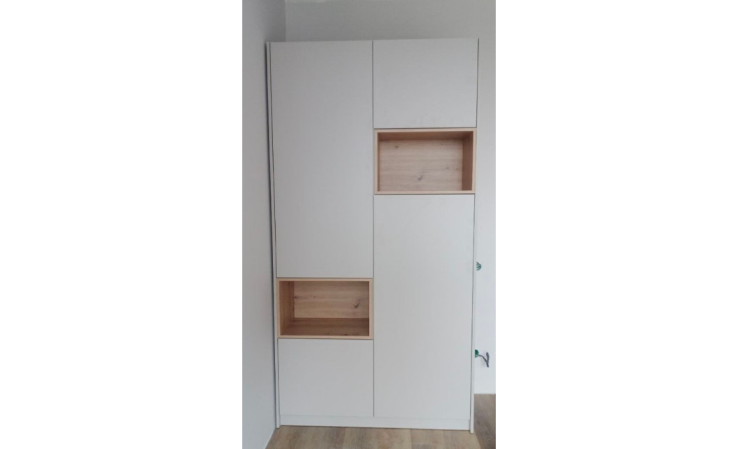 Kleiderschrank Doros Dale Kaschmir/Artisan Eiche 2 Türen 115,2x52x220 (80737725)