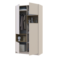 Kleiderschrank Doros Dale Kaschmir/Artisan Eiche 2 Türen 115,2x52x220 (80737725)