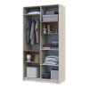 Kleiderschrank Doros Dale Kaschmir/Artisan Eiche 2 Türen 115,2x52x220 (80737725)