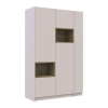 Kleiderschrank Doros Dale mit Drehtüren Kaschmir / Artisan Eiche 2 Türen 143,2x52x220 (44900336)