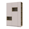 Kleiderschrank Doros Dale mit Drehtüren Kaschmir / Artisan Eiche 2 Türen 143,2x52x220 (44900336)
