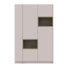 Kleiderschrank Doros Dale mit Drehtüren Kaschmir / Artisan Eiche 2 Türen 143,2x52x220 (44900336)