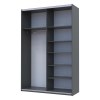 Kleiderschrank Doros G-Caiser Schiebetüren Anthrazit 2 Spiegel 3 Türen 160x60x240 (42005409)