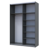 Kleiderschrank Doros G-Caiser Schiebetüren Anthrazit Anthrazit 2 Türen 160x60x240 (42005412)