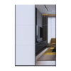 Kleiderschrank Doros G-Caiser Schiebetüren Anthrazit Weiß 1 Tür 1 Spiegel 3 Türen 160x60x240 (42005415)