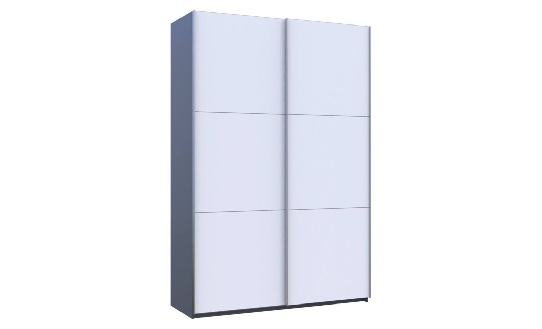 Kleiderschrank Doros G-Caiser Schiebetüren Anthrazit Weiß 2 Türen 160x60x240 (42005410)