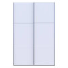 Kleiderschrank Doros G-Caiser Schiebetüren Anthrazit Weiß 2 Türen 160x60x240 (42005410)