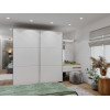 Kleiderschrank Doros G-Caiser Schiebetüren Anthrazit Weiß 2 Türen 220x60x240 (42005416)