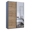 Kleiderschrank Doros G-Caiser Schiebetüren Anthrazit Ewok Eiche 1 Tür 1 Spiegel 3 Türen 160x60x240 (42005413)