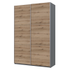 Kleiderschrank Doros G-Caiser Schiebetüren Anthrazit Ewok Eiche 2 Türen 160x60x240 (42005414)