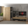 Kleiderschrank Doros G-Caiser Schiebetüren Anthrazit Ewok Eiche 2 Türen 160x60x240 (42005414)