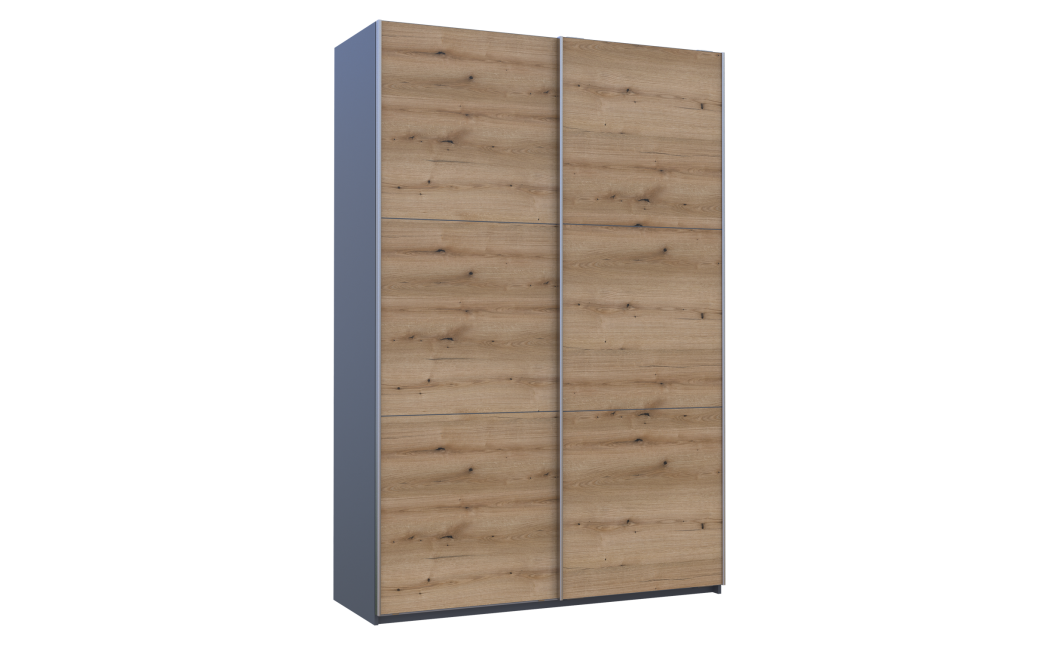 Kleiderschrank Doros G-Caiser Schiebetüren Anthrazit Ewok Eiche 2 Türen 160x60x240 (42005414)