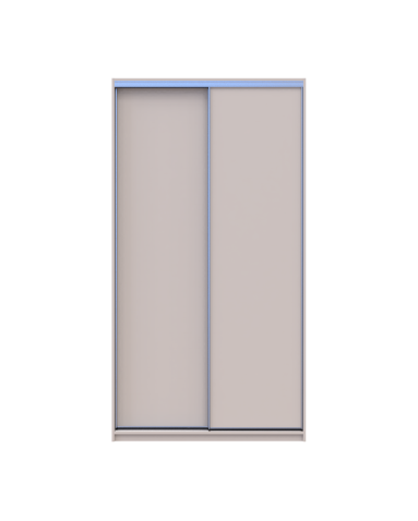 Kleiderschrank Doros City Light Schiebetüren Kaschmir 2 Türen 120x60x225 (80736329)