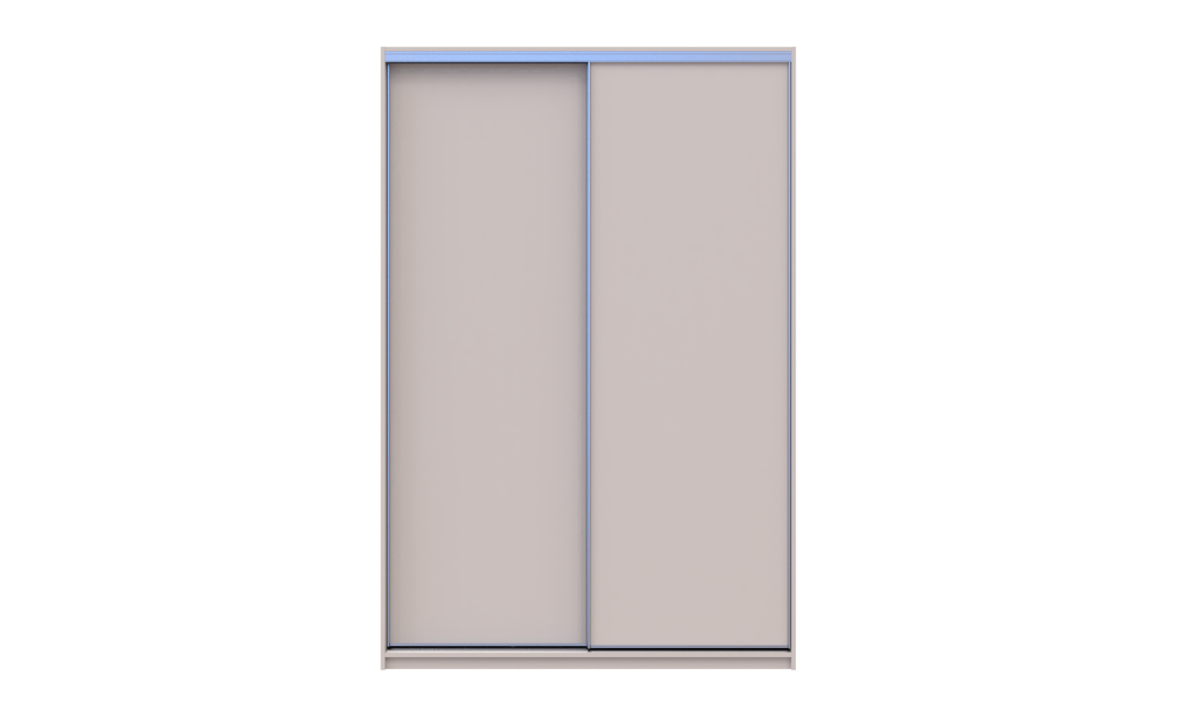 Kleiderschrank Doros City Light Schiebetüren Kaschmir 2 Türen 150x45x225 (80736350)