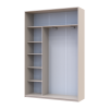 Kleiderschrank Doros City Light Schiebetüren Kaschmir 2 Türen 150x45x225 (80736350)