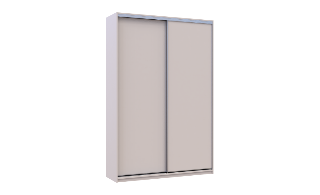 Kleiderschrank Doros City Light Schiebetüren Kaschmir 2 Türen 150x45x225 (80736350)