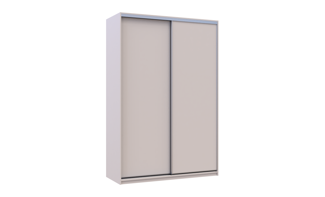 Kleiderschrank Doros City Light Schiebetüren Kaschmir 2 Türen 150x60x225 (80736347)
