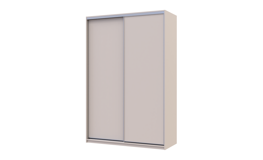 Kleiderschrank Doros City Light Schiebetüren Kaschmir 2 Türen 150x60x225 (80736347)