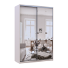 Kleiderschrank Doros City Light Schiebetüren Kaschmir mit Spiegel 2 Türen 150x60x225 (80736359)