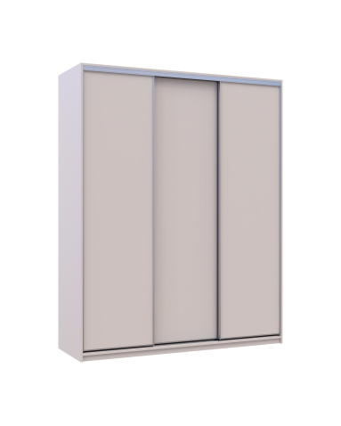 Kleiderschrank Doros City Light Schiebetüren Kaschmir 3 Türen 180x60x225 (80736365)