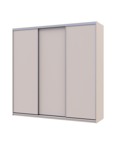 Kleiderschrank Doros City Light Schiebetüren Kaschmir 3 Türen 225x60x225 (80736377)