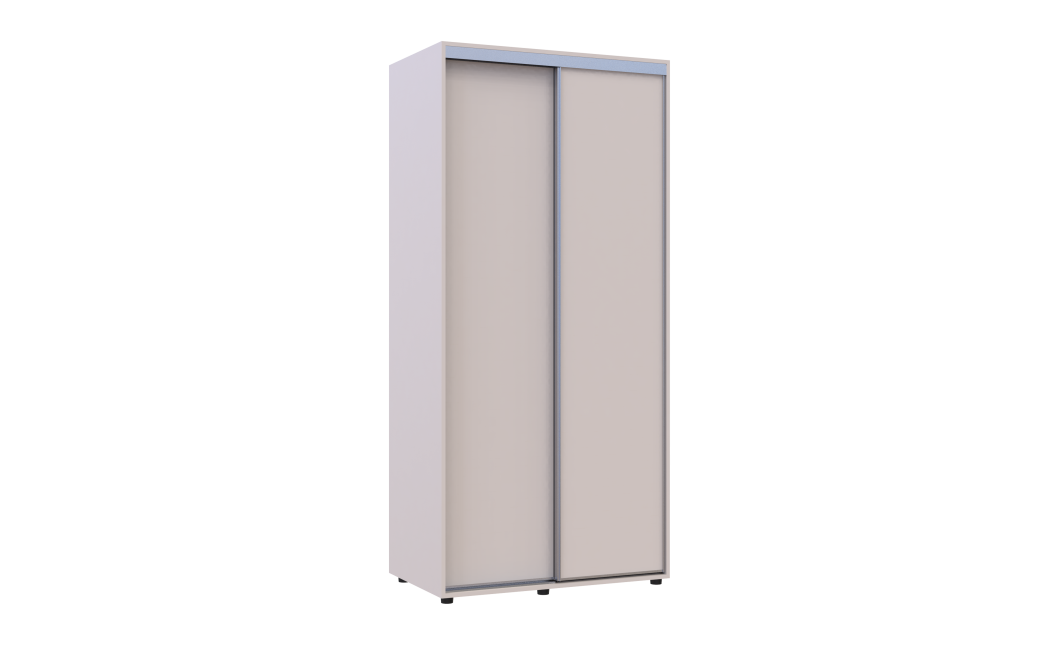 Kleiderschrank Doros Sigma Slim Schiebetüren Kaschmir 2 Türen 100x60x214.4 (42005453)