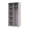 Kleiderschrank Doros Sigma Slim Schiebetüren Kaschmir 2 Türen 100x60x214.4 (42005453)