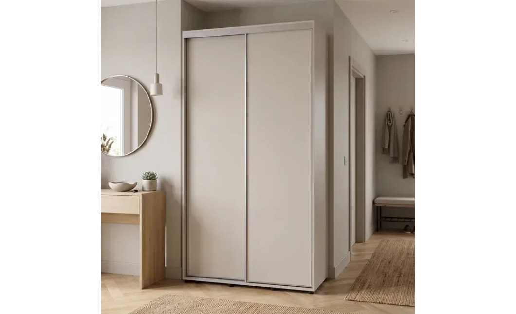 Kleiderschrank Doros Sigma Slim Schiebetüren Kaschmir 2 Türen 120x45x214.4 (42005446)
