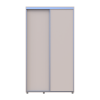 Kleiderschrank Doros Sigma Slim Schiebetüren Kaschmir 2 Türen 120x60x214.4 (42005455)