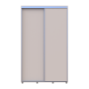 Kleiderschrank Doros Sigma Slim Schiebetüren Kaschmir 2 Türen 130x60x214.4 (42005456)