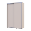 Kleiderschrank Doros Sigma Slim Schiebetüren Kaschmir 2 Türen 140x60x214.4 (42005457)