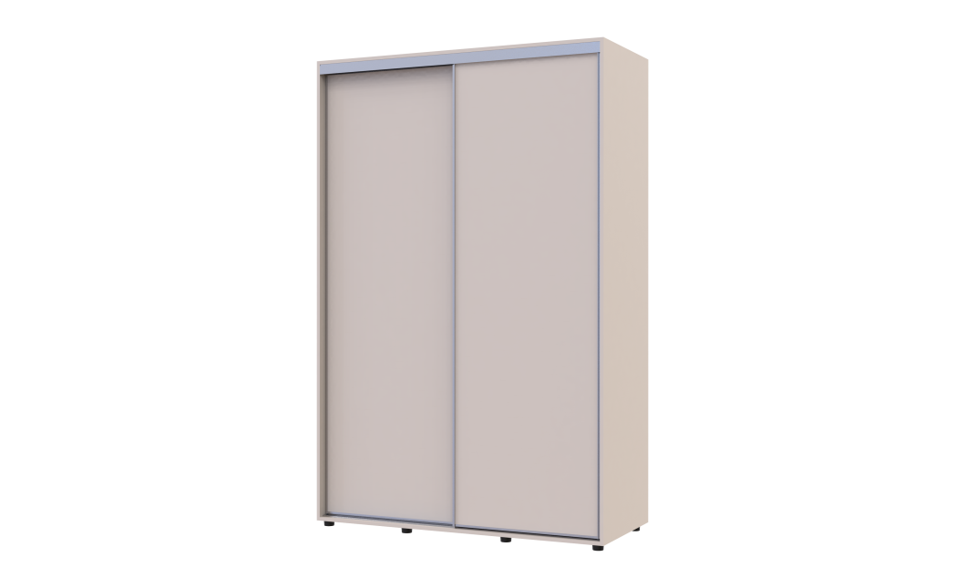 Kleiderschrank Doros Sigma Slim Schiebetüren Kaschmir 2 Türen 140x60x214.4 (42005457)