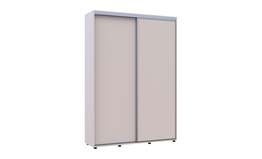 Kleiderschrank Doros Sigma Slim Schiebetüren Kaschmir 2 Türen 150x45x214.4 (42005449)