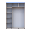 Kleiderschrank Doros Sigma Slim Schiebetüren Kaschmir 2 Türen 150x45x214.4 (42005449)