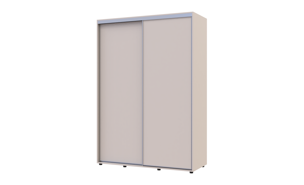 Kleiderschrank Doros Sigma Slim Schiebetüren Kaschmir 2 Türen 150x60x214.4 (42005458)