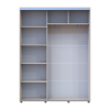 Kleiderschrank Doros Sigma Slim Schiebetüren Kaschmir 2 Türen 160x45x214.4 (42005450)